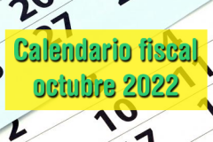 Calendario fiscal octubre 2022
