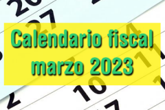 Calendario fiscal marzo 2023