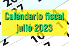Calendario fiscal julio 2023